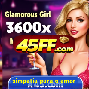 simpatia para o amor